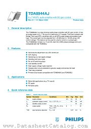 TDA8944AJ/N2 datasheet pdf Philips