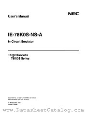IE-78K0S-NS-A datasheet pdf NEC