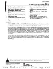 SN74ACT7807-15FN datasheet pdf Texas Instruments