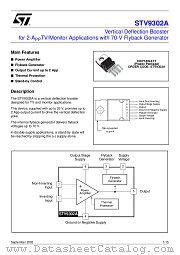 STV9302A datasheet pdf ST Microelectronics