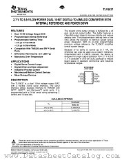 TLV5637CDR datasheet pdf Texas Instruments