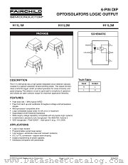 H11L2TM datasheet pdf Fairchild Semiconductor