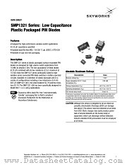 SMP1321 datasheet pdf Skyworks Solutions