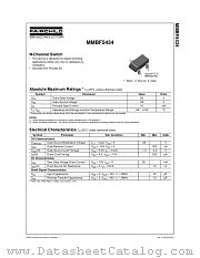MMBF5434 datasheet pdf Fairchild Semiconductor