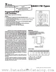 CD40117BPWR datasheet pdf Texas Instruments