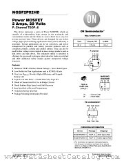MGSF2P02HD datasheet pdf ON Semiconductor