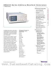 AWG400 datasheet pdf Tektronix
