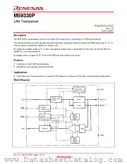 M59330P datasheet pdf Renesas