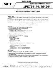 UPD754144GS-XXX-GJG-E2 datasheet pdf NEC