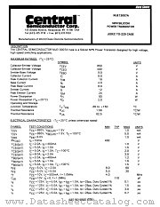 MJE13007A datasheet pdf Central Semiconductor