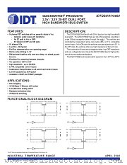 QS3VH16862PV8 datasheet pdf IDT