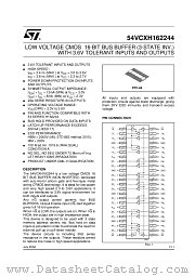 54VCXH162244 datasheet pdf ST Microelectronics
