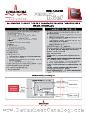 BCM5464SR datasheet pdf Broadcom