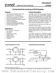 CM3004 datasheet pdf California Micro Devices Corp