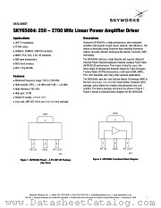SKY65004 datasheet pdf Skyworks Solutions