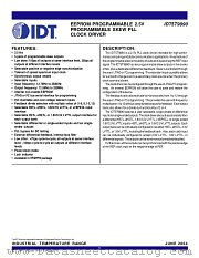 IDT5T9890 datasheet pdf IDT
