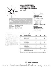 AMMC-5026 datasheet pdf Agilent (Hewlett-Packard)