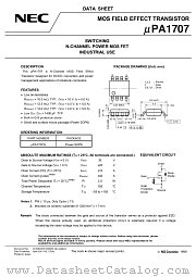 UPA1707G-E2 datasheet pdf NEC