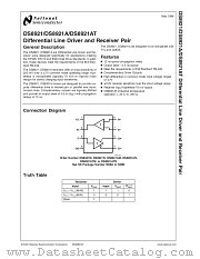 DS8921ATM datasheet pdf National Semiconductor