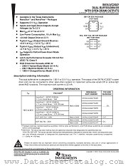 SN74LVC2G07YZAR datasheet pdf Texas Instruments