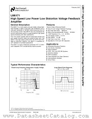 LM6171BI MDA datasheet pdf National Semiconductor