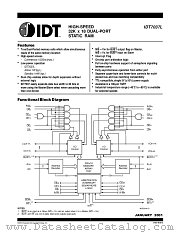 IDT7037L15PF8 datasheet pdf IDT