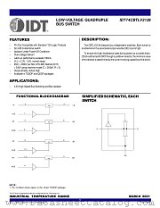 IDT74CBTLV3126Q8 datasheet pdf IDT