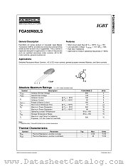 FGA50N60LS datasheet pdf Fairchild Semiconductor