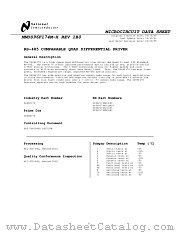 5962-9076502MEA datasheet pdf National Semiconductor