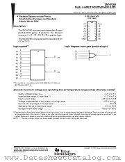 SN74F260NSR datasheet pdf Texas Instruments