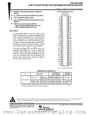SN74CBT16390DLR datasheet pdf Texas Instruments