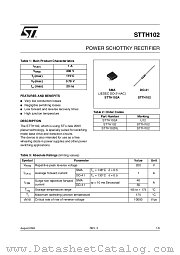 STTH102RL datasheet pdf ST Microelectronics