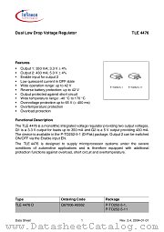 TLE 4476 D datasheet pdf Infineon
