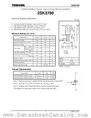 2SK3798 datasheet pdf TOSHIBA