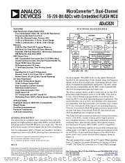 ADUC824BCP-REEL datasheet pdf Analog Devices