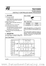 TDA7439DS13TR datasheet pdf ST Microelectronics