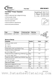 SPW12N50C3 datasheet pdf Infineon