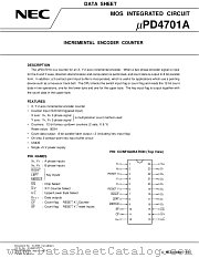 UPD4701AGT datasheet pdf NEC