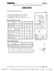 2SK3767 datasheet pdf TOSHIBA