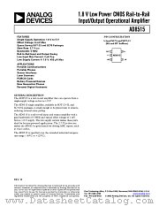 AD8515AKS-REEL datasheet pdf Analog Devices