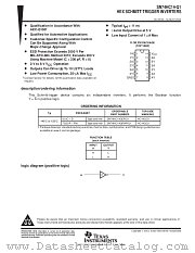 SN74HC14NS datasheet pdf Texas Instruments