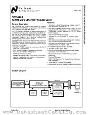 DP83840AVCE datasheet pdf National Semiconductor