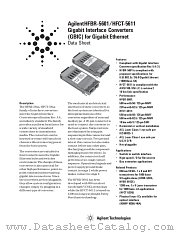 HFCT-5611 datasheet pdf Agilent (Hewlett-Packard)