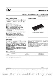 VNQ830PTR-E datasheet pdf ST Microelectronics