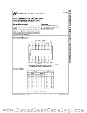 DM9312J/883 datasheet pdf National Semiconductor