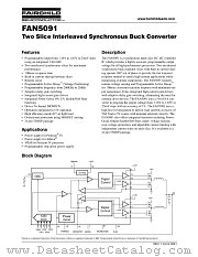 FAN5091MTCX datasheet pdf Fairchild Semiconductor