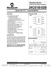 24C01B datasheet pdf Microchip