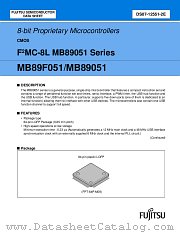 MB89051 datasheet pdf Fujitsu Microelectronics