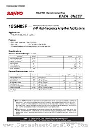 15GN03F datasheet pdf SANYO