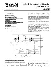 ADN2525ACPZ-REEL7 datasheet pdf Analog Devices